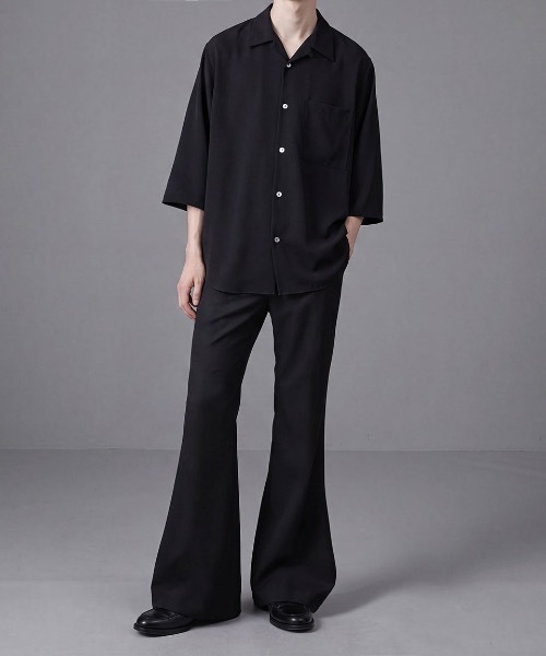ato(アトウ)の「DOLMAN+SET-IN SLEEVE OPEN COLLAR SHIRTS(シャツ/ブラウス・メンズ・ホワイト/ブラック/ネイビー・44/46/48)」の16枚目の写真