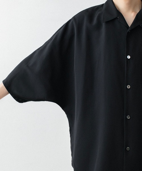 ato(アトウ)の「DOLMAN+SET-IN SLEEVE OPEN COLLAR SHIRTS(シャツ/ブラウス・メンズ・ホワイト/ブラック/ネイビー・44/46/48)」の12枚目の写真