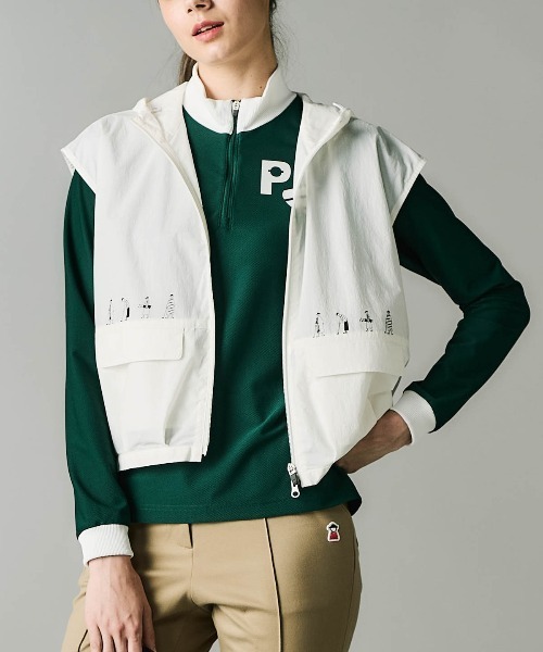 Picone CLUB(ピッコーネクラブ)の「バックメッシュジップベスト(ベスト・レディース・ネイビー/ホワイト/キャメル・9号/11号/13号)」の20枚目の写真