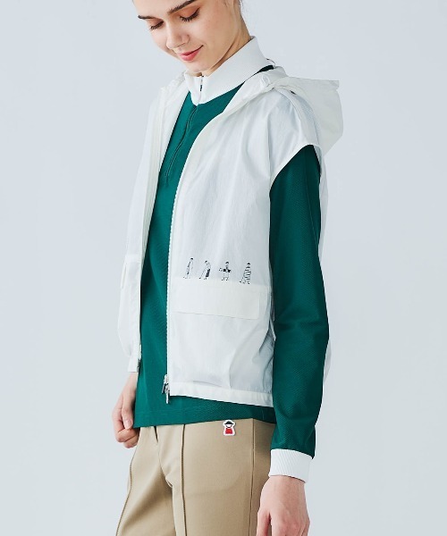 Picone CLUB(ピッコーネクラブ)の「バックメッシュジップベスト(ベスト・レディース・ネイビー/ホワイト/キャメル・9号/11号/13号)」の12枚目の写真