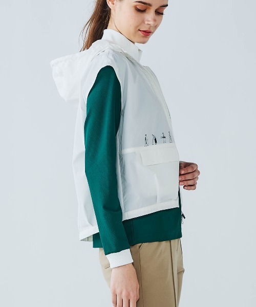 Picone CLUB(ピッコーネクラブ)の「バックメッシュジップベスト(ベスト・レディース・ネイビー/ホワイト/キャメル・9号/11号/13号)」の15枚目の写真