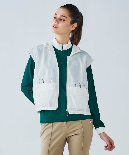 Picone CLUB(ピッコーネクラブ)の「バックメッシュジップベスト(ベスト・レディース・ネイビー/ホワイト/キャメル・9号/11号/13号)」の18枚目の写真