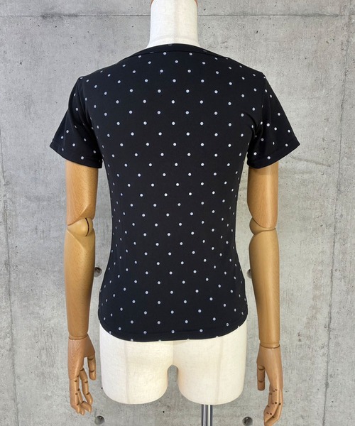 GLAMOROUS JANE(グラマラスジェーン)の「ドット柄クルーネックTシャツ(Tシャツ/カットソー・レディース・ホワイト/ブラック/ミント・FREE)」の7枚目の写真