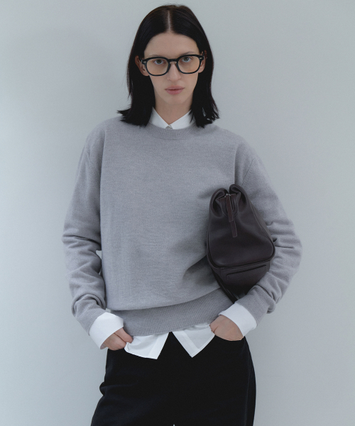 108POUND(108パウンド)の「Everyday Crew Neck Sweater_Gray(ニット/セーター・レディース・その他・FREE)」の1枚目の写真