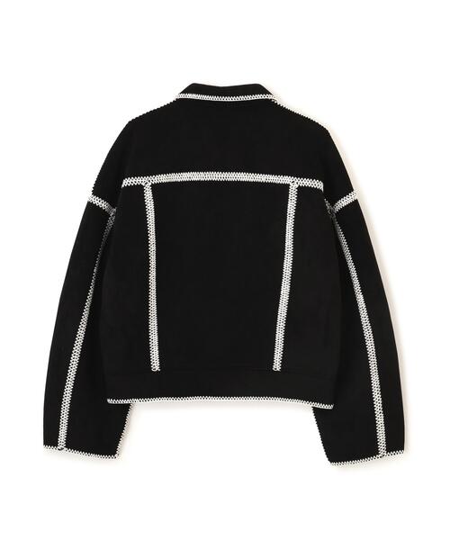 BEAVER(ビーバー)の「B omnivore/ビーオムニボー FAKE MOUTON BLOUSON フェイクムートンブルゾン(ブルゾン・メンズ・ブラック/ベージュ・M/L)」の3枚目の写真