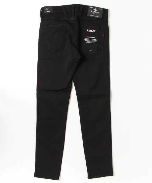 REPLAY（リプレイ）の「スリムフィットANBASS ストレッチブラックデニム（デニムパンツ・メンズ・ブラック・W28xL32/W29xL32/W30xL32/W31xL32/W32xL32/W34xL32/W36xL32）」の2枚目の写真