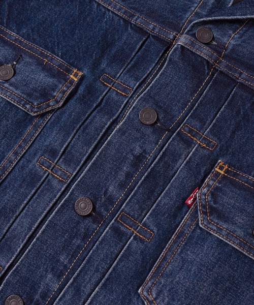 Levi's(リーバイス)の「【74】【Levi’s/リーバイス】TYPE 2 TRUCKER 14.7oz コットン100% デニムジャケット/セカンド/ハンドポケット付/Gジャン/アメカジ/ヴィンテージ/ユニセックス(デニムジャケット・メンズ・ダークインディゴブルー・S/M/L/XL)」の9枚目の写真