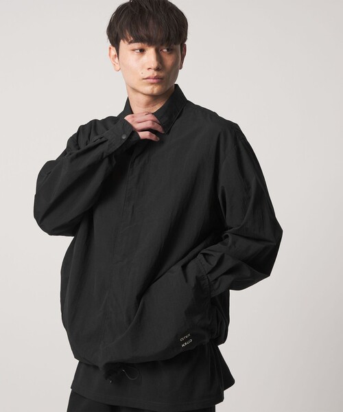 CITEN(シテン)の「<CITEN>シャツコーチブルゾン(シャツ/ブラウス・メンズ・ライトグレー/ブラック・M/L)」の1枚目の写真