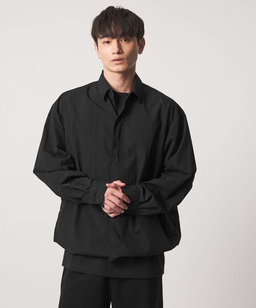 CITEN(シテン)の「<CITEN>シャツコーチブルゾン(シャツ/ブラウス・メンズ・ライトグレー/ブラック・M/L)」の5枚目の写真