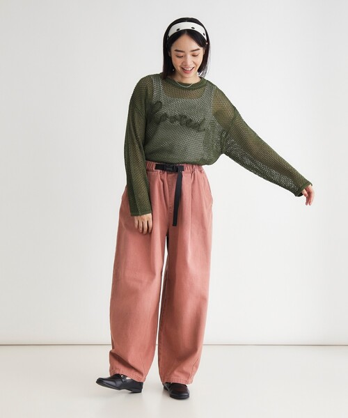 HONEYSUCKLE ROSE(ハニーサックルローズ)の「テープヤーン刺繍メッシュセーター(ニット/セーター・レディース・アイボリー/ボルドー/スモーキーグリーン系・04/05)」の13枚目の写真