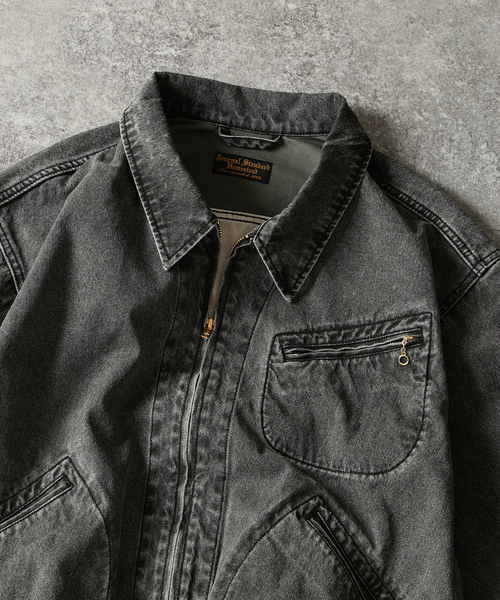 JOURNAL STANDARD J.S HOMESTEAD(ジャーナルスタンダードホームステッド)の「J.S.Homestead / ピグメント キャンバス ジップ ジャケット(その他アウター・メンズ・キャメル/ブラック・LARGE/MEDIUM)」の7枚目の写真