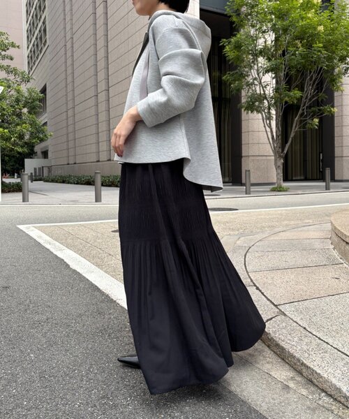 Jena espace merveilleux(ジェナ エスパスメルヴェイユ)の「ダンボールパーカー(Tシャツ/カットソー・レディース・ネイビー/アイボリー/ライトグレー・FREE)」の22枚目の写真