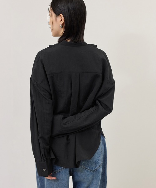 ADAM ET ROPE'(アダムエロペ)の「【WEB限定】ラッフルブラウス(シャツ/ブラウス・レディース・ホワイト/ブラック/グリーン系その他2・FREE)」の8枚目の写真