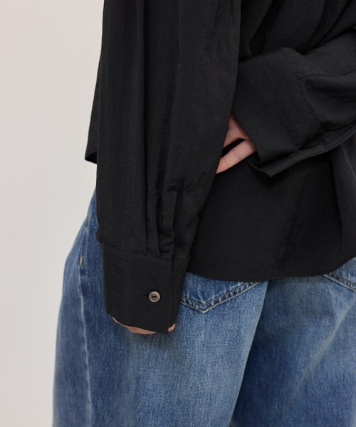 ADAM ET ROPE'(アダムエロペ)の「【WEB限定】ラッフルブラウス(シャツ/ブラウス・レディース・ホワイト/ブラック/グリーン系その他2・FREE)」の9枚目の写真