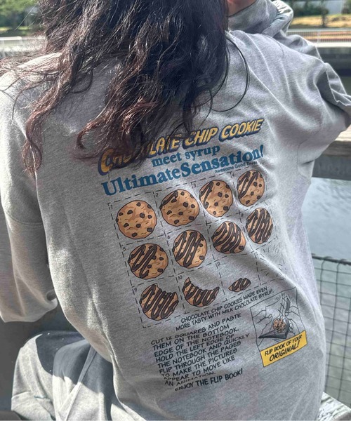 AS KNOW AS plus(アズノゥアズプラス)の「☆オーバーサイズ レトロクッキー 刺繍ロゴロンT【UNISEX ITEM】(Tシャツ/カットソー・レディース・杢グレー/スミクロ/キナリ・FREE)」の19枚目の写真