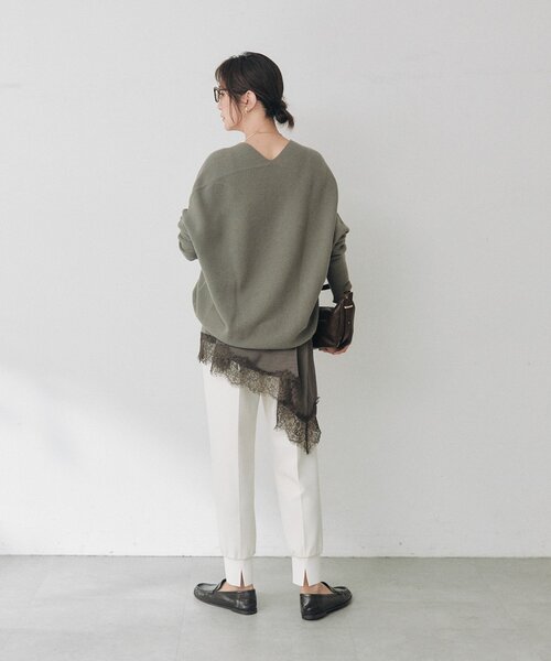 RIVE DROITE（リヴドロワ）の「ウール100NEWバックボリュームニット（秋服/冬服）（ニット/セーター・レディース・オフホワイト/レッド/ブラウン/グレー系その他/ブルー系その他・FREE）」の11枚目の写真