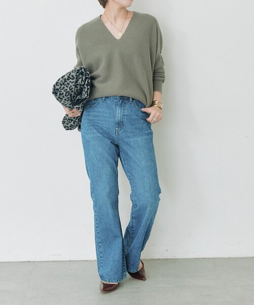 RIVE DROITE（リヴドロワ）の「ウール100NEWバックボリュームニット（秋服/冬服）（ニット/セーター・レディース・オフホワイト/レッド/ブラウン/グレー系その他/ブルー系その他・FREE）」の18枚目の写真