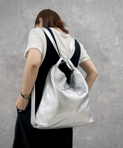 Scrap Book(スクラップブック)の「【MY BEST BAG × Scrap Book】2WAY リュック(バックパック/リュック・レディース・シルバー/ブラウン系その他・FREE)」の1枚目の写真