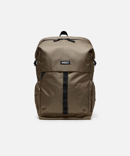 AIGLE(エーグル)の「URBAN MOBILITY 撥水 リサイクルナイロンバックパック 26L(バックパック/リュック・レディース・ダークベージュ/ブラック・FREE)」の2枚目の写真