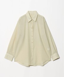 毛ポリエステル ソリッド&チェック レギュラーカラーシャツ ウォッシャブル