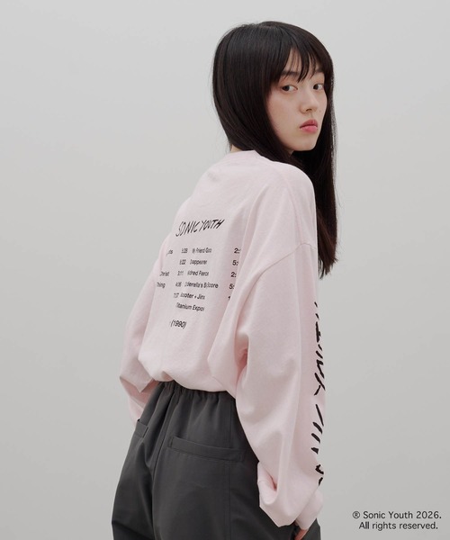LOWRYS FARM(ローリーズファーム)の「【LFM(U)】SONICYOUTH/プリントTシャツロングスリーブ 1076076(Tシャツ/カットソー・メンズ・アイボリー/ブラック/ベビーピンク/ホワイト・LARGE/MEDIUM)」の12枚目の写真