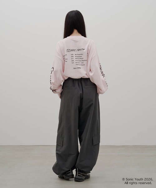 LOWRYS FARM(ローリーズファーム)の「【LFM(U)】SONICYOUTH/プリントTシャツロングスリーブ 1076076(Tシャツ/カットソー・メンズ・アイボリー/ブラック/ベビーピンク/ホワイト・LARGE/MEDIUM)」の8枚目の写真
