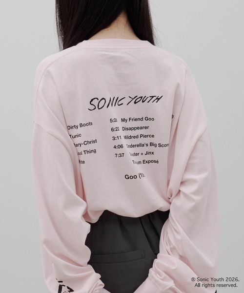 LOWRYS FARM(ローリーズファーム)の「【LFM(U)】SONICYOUTH/プリントTシャツロングスリーブ 1076076(Tシャツ/カットソー・メンズ・アイボリー/ブラック/ベビーピンク/ホワイト・LARGE/MEDIUM)」の10枚目の写真