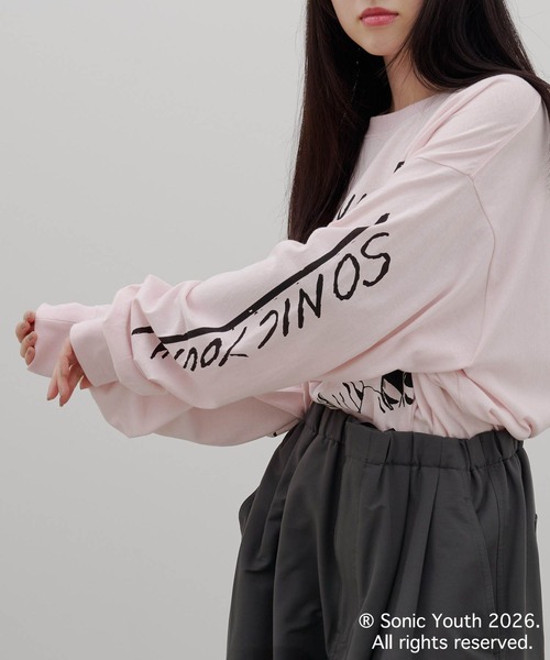 LOWRYS FARM(ローリーズファーム)の「【LFM(U)】SONICYOUTH/プリントTシャツロングスリーブ 1076076(Tシャツ/カットソー・メンズ・アイボリー/ブラック/ベビーピンク/ホワイト・LARGE/MEDIUM)」の13枚目の写真