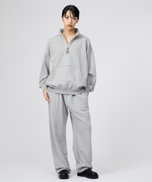 +phenix(プラスフェニックス)の「【+phenix / プラスフェニックス】CVC SWEAT WIDE PANTS / CVCスウェットワイドパンツ(スウェットパンツ・メンズ・ブラック/グレー・M/L)」の8枚目の写真