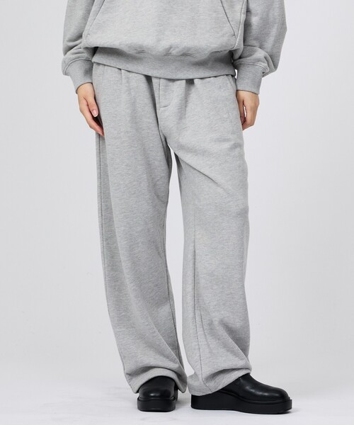 +phenix(プラスフェニックス)の「【+phenix / プラスフェニックス】CVC SWEAT WIDE PANTS / CVCスウェットワイドパンツ(スウェットパンツ・メンズ・ブラック/グレー・M/L)」の6枚目の写真