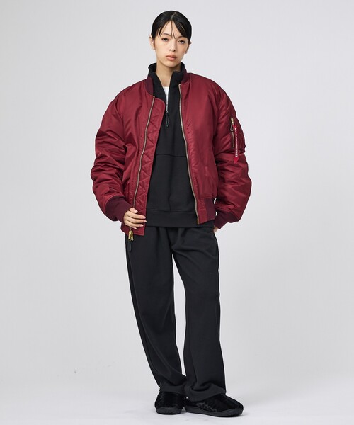 +phenix(プラスフェニックス)の「【+phenix / プラスフェニックス】CVC SWEAT WIDE PANTS / CVCスウェットワイドパンツ(スウェットパンツ・メンズ・ブラック/グレー・M/L)」の14枚目の写真