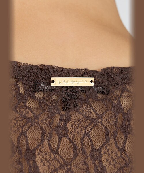 To b. by agnes b.（トゥービーバイアニエスベー）の「レース 長袖 プルオーバー（Tシャツ/カットソー・レディース・ブラウン・38）」の10枚目の写真
