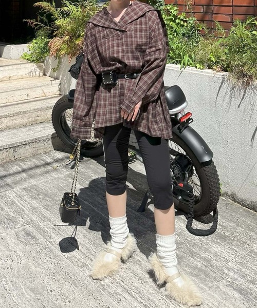 Alley Tokyo(アリートーキョー)の「もさもさファーパンプス(パンプス・レディース・ピンク/オフホワイト/サックスブルー・MEDIUM/LARGE)」の10枚目の写真