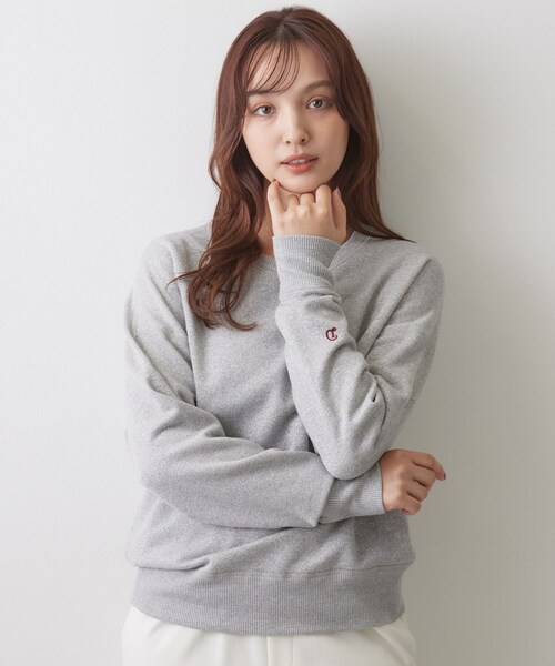 DRESSTERIOR（ドレステリア）の「ラメ裏毛 プルオーバー（Tシャツ/カットソー・レディース・ベージュ/グレー・34/38/36）」の4枚目の写真
