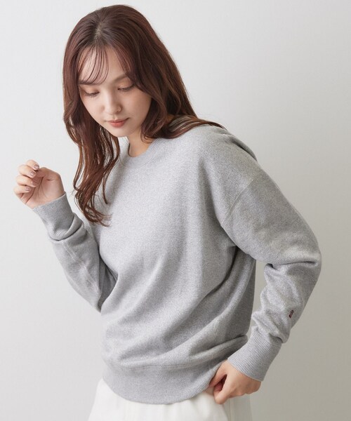 DRESSTERIOR（ドレステリア）の「ラメ裏毛 プルオーバー（Tシャツ/カットソー・レディース・ベージュ/グレー・34/38/36）」の5枚目の写真
