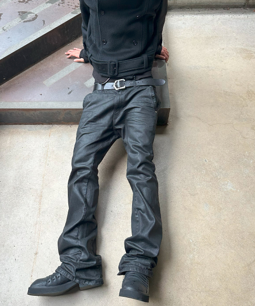 LEARVE（ルアブ）の「エプロンエンボス サギングパンツ ブラック（デニムパンツ・メンズ・その他・LARGE/MEDIUM/SMALL）」の3枚目の写真