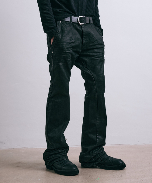 LEARVE（ルアブ）の「エプロンエンボス サギングパンツ ブラック（デニムパンツ・メンズ・その他・LARGE/MEDIUM/SMALL）」の4枚目の写真