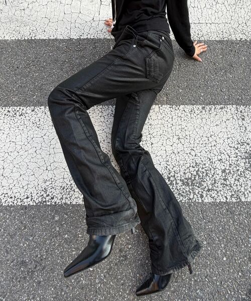 LEARVE（ルアブ）の「エプロンエンボス サギングパンツ ブラック（デニムパンツ・メンズ・その他・LARGE/MEDIUM/SMALL）」の7枚目の写真