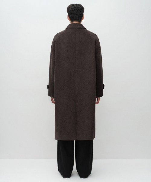 MUSINSA STANDARD（ムシンサスタンダード）の「カシミヤブレンドダディショルダーダブルロングコート[ヘッダーブラウン]（チェスターコート・メンズ・その他・MEDIUM/LARGE/X-LARGE/2XL）」の3枚目の写真