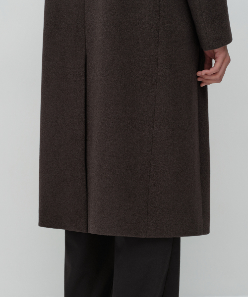 MUSINSA STANDARD（ムシンサスタンダード）の「カシミヤブレンドダディショルダーダブルロングコート[ヘッダーブラウン]（チェスターコート・メンズ・その他・MEDIUM/LARGE/X-LARGE/2XL）」の7枚目の写真