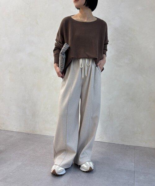 Jena espace merveilleux(ジェナ エスパスメルヴェイユ)の「バックドレープニット(ニット/セーター・レディース・グレー/ブラウン/レッド・FREE)」の21枚目の写真
