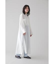 YLEVE / WOOL ACETATE VOILE TUNIC OP