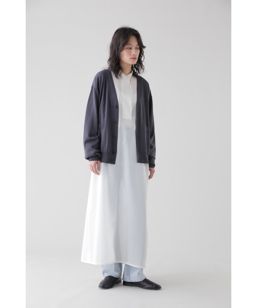 YLEVE(イレーヴ)の「YLEVE / WOOL ACETATE VOILE TUNIC OP(ワンピース・レディース・ホワイト・1/0)」の3枚目の写真