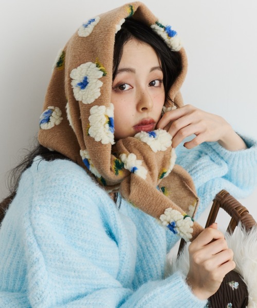 別注】manipuri / バンダナ タッセル ストール（ストール/ショール