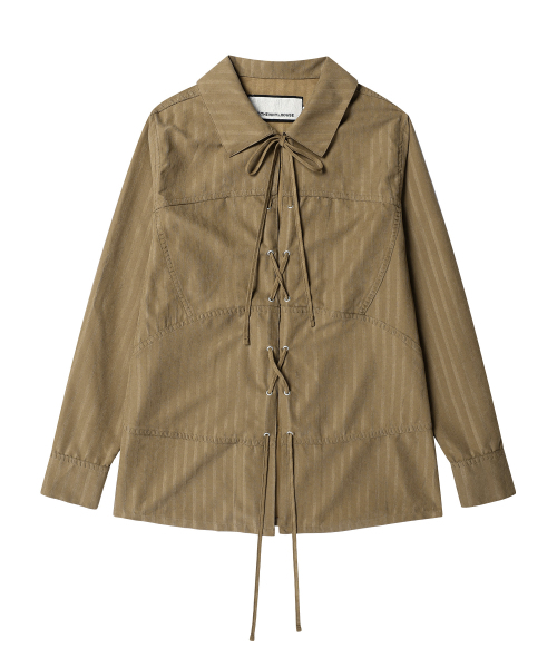 THEVINYLHOUSE(ザバイニルハウス)の「WESTERN TIED SUEDE SHIRTS(W) BROWN(シャツ/ブラウス・レディース・その他・FREE)」の7枚目の写真
