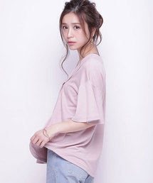 NANO universe | Vネックタックカットプルオーバー(Tシャツ/カットソー)