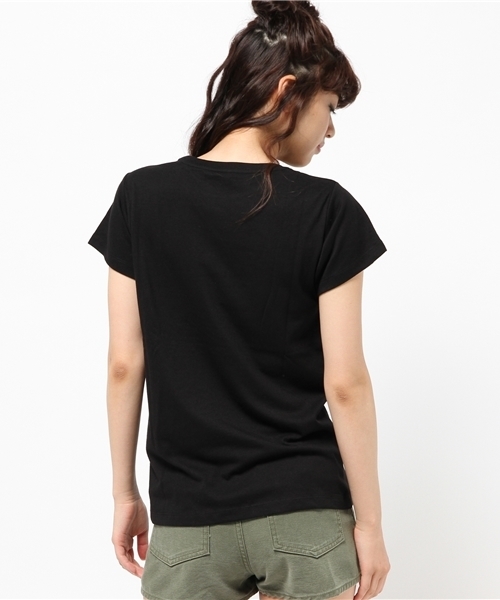 MOUSSY(マウジー)の「THE FUTURE TSJ(Tシャツ/カットソー・レディース・ホワイト/ブラック/ネイビー・FREE)」の6枚目の写真