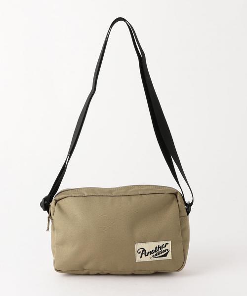 Another Edition（アナザーエディション）の「シンプルポシェット/AEBC C/N PST◆（ショルダーバッグ・レディース・ブラック/ベージュ/オレンジ・FREE）」の3枚目の写真