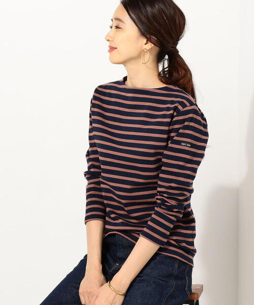 Jewel Changes（ジュエルチェンジズ）の「SAINT JAMES（セントジェームス） OUESSANT ボーダー / ウエッソン（Tシャツ/カットソー・レディース・ブラック/ライトブルー/ネイビー/その他1/ブラウン/グレー/レッド/ホワイト/ダークグレー/ベージュ/その他2・LARGE/X-SMALL）」の5枚目の写真