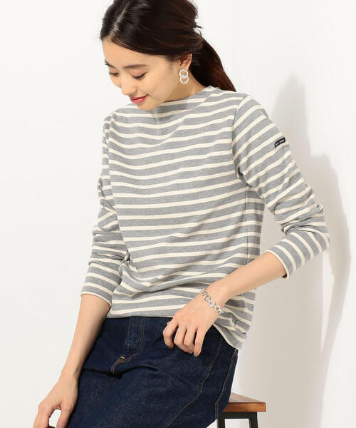 Jewel Changes（ジュエルチェンジズ）の「SAINT JAMES（セントジェームス） OUESSANT ボーダー / ウエッソン（Tシャツ/カットソー・レディース・ブラック/ライトブルー/ネイビー/その他1/ブラウン/グレー/レッド/ホワイト/ダークグレー/ベージュ/その他2・LARGE/X-SMALL）」の3枚目の写真